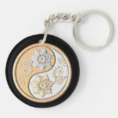 Gold & Silver Yin Yang  Schlüsselanhänger (Rückseite)