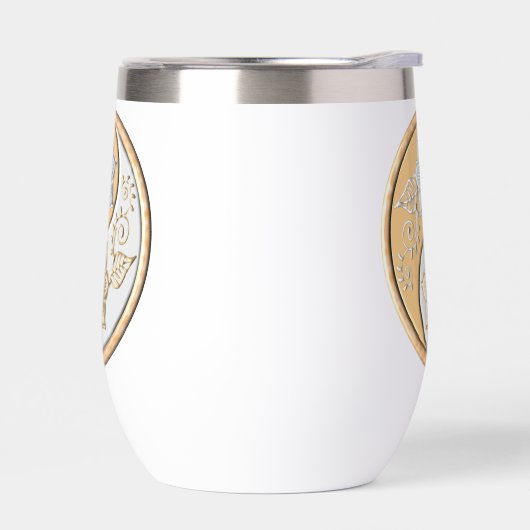 Gold & Silver Yin Yang water bottle (Links)