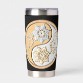 Gold & Silver Yin Yang water bottle Thermobecher (Vorderseite)