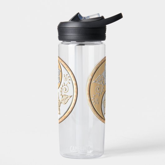 Gold & Silver Yin Yang water bottle Trinkflasche (Links)