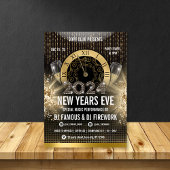 Gold Silvester Party Einladung