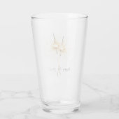 Gold Silvester-Tag-Feier Funken Glas (Rückseite)