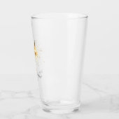 Gold Silvester-Tag-Feier Funken Glas (Links)