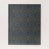 Gold, simple, modern, cool, trendy lines geometric puzzle (Vertikal)