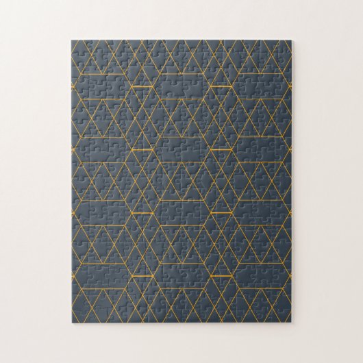 Gold, simple, modern, cool, trendy lines geometric puzzle (Vertikal)