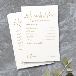 Gold Simple Modern Script Graduate Beratung & Wüns