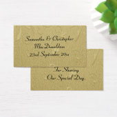 Gold simple pattern Gastgeschenk Hochzeit Dankesch (Schreibtisch)