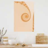 Gold Simple Spiral Poster (Küche)