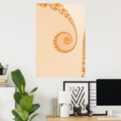 Gold Simple Spiral Poster (Heimbüro)