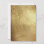 Gold Simplizität Bride Eltern Hochzeitsfeiern Einl Einladung (Rückseite)