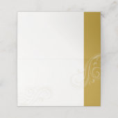 Gold-Sitzkarte, Caroline Wedding Collection Platzkarte (Außenseite Aufgefaltet)