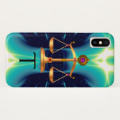 GOLD-SKALA MIT GEM STONES-MONOGRAM Case-Mate iPhone HÜLLE (Rückseite (Horizontal))