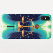 GOLD-SKALA MIT GEM STONES-MONOGRAM Case-Mate iPhone HÜLLE (Rückseite (Horizontal))