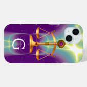 GOLD-SKALA MIT GEM STONES-MONOGRAM Case-Mate iPhone HÜLLE (Rückseite (Horizontal))