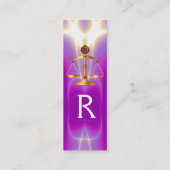 GOLD-SKALA MIT GEM STONES-MONOGRAM MINI VISITENKARTE (Rückseite)