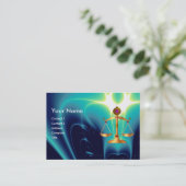 GOLD-SKALA MIT GEM STONES-MONOGRAM VISITENKARTE (Stehend Vorderseite)