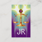 GOLD-SKALA MIT GEM STONES-MONOGRAM VISITENKARTE (Rückseite)