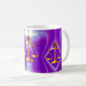 GOLD-SKALEN MIT GEM STONES, Justiz-Symbol Kaffeetasse (VorderseiteRechts)