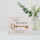 Gold-Skelett: Neue Ankündigung zur Adressenverschi (Stehend Vorderseite)