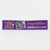 Gold Sketch Class of 2025 Foto Graduation Party Banner (Horizontal)