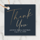 Gold-Skript dank moderner minimaler Geschenkanhänger (Vorderseite)