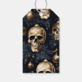 Gold Skull-Geschenkmarke Geschenkanhänger (Vorderseite)