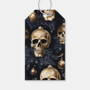 Gold Skull-Geschenkmarke Geschenkanhänger
