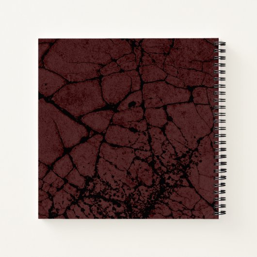 Gold Skull-Notebook Notizblock (Rückseite)