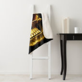 Gold Skull Sherpa Blanket Sherpadecke (Beispiel)