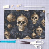 Gold Skull Tissue Paper Seidenpapier (Handwerk)