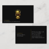 Gold Skull-Visitenkarte Visitenkarte (Vorne/Hinten)