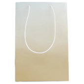 Gold Sky Blue Ombre Wasserfarbe Mittlere Geschenktüte (Vorderseite)