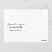 Gold Skyline Las Vegas Wedding Speichern Sie das D Postkarte (Rückseite)