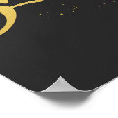 Gold Smile Zitat Poster (Ecke)