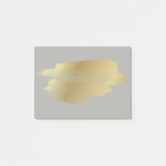 Gold Smudge Post it Notes Post-it Klebezettel (Vorderseite)