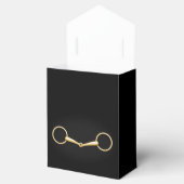 Gold Snaffle Bit Elegantes Pferd Geschenkschachtel (Geöffnet)