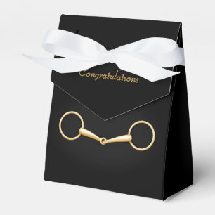 Gold Snaffle Bit Elegantes Pferd Geschenkschachtel