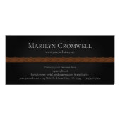 Gold Snaffle Bit & Laced Reins Reitindustrie Werbekarte (Hinten)