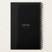 Gold Snaffle Bit Personalisiert 5,5"x8" Reittier Planer (Rückseite)