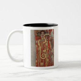 Gold Snake Gustav Klimts berühmtes Gemälde in Hygi Zweifarbige Tasse