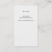 Gold Snake Skin Zig Zag Pattern Groove Visitenkarte (Rückseite)