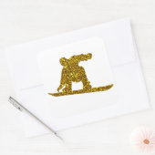 Gold Snowboard Sticker (Umschlag)