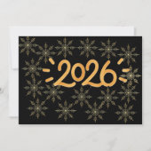 Gold Snowflake 2026 Corporate & Graduation Party I Einladung (Vorderseite)