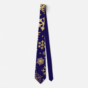 Gold Snowflake Elegante - Holiday Necktie Krawatte