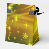 Gold Snowflake Muster Weihnachtsgeschenk Box Geschenkschachtel (Rückseite)