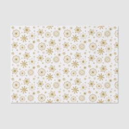 Gold Snowflake Ornament Holiday Tissue Seidenpapier