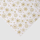 Gold Snowflake Ornament Holiday Tissue Seidenpapier (Ausschnitt)