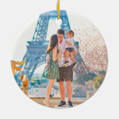 Gold Snowflake Overlay Weihnachten Keramik Ornamen Keramik Ornament (Hinten)