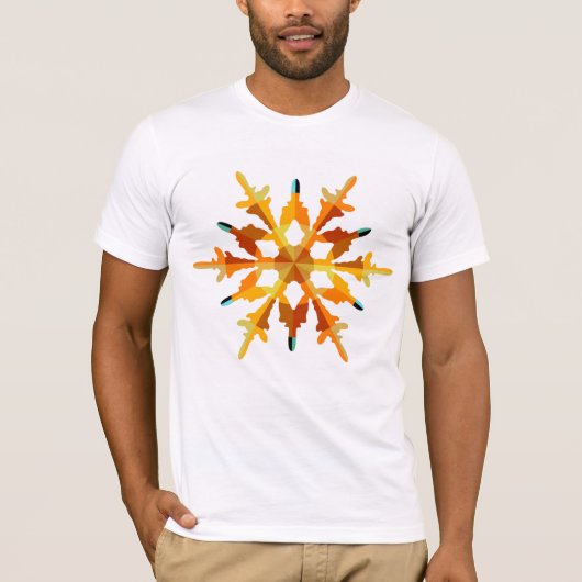 Gold Snowflake T-Shirt (Vorderseite)