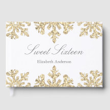 Gold Snowflake Winter Sweet 16